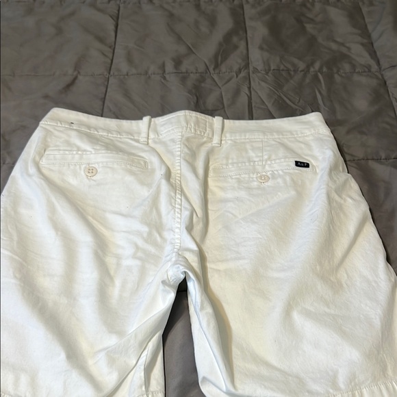 Abercrombie & Fitch White Flat Front Shorts - Picture 5 of 7